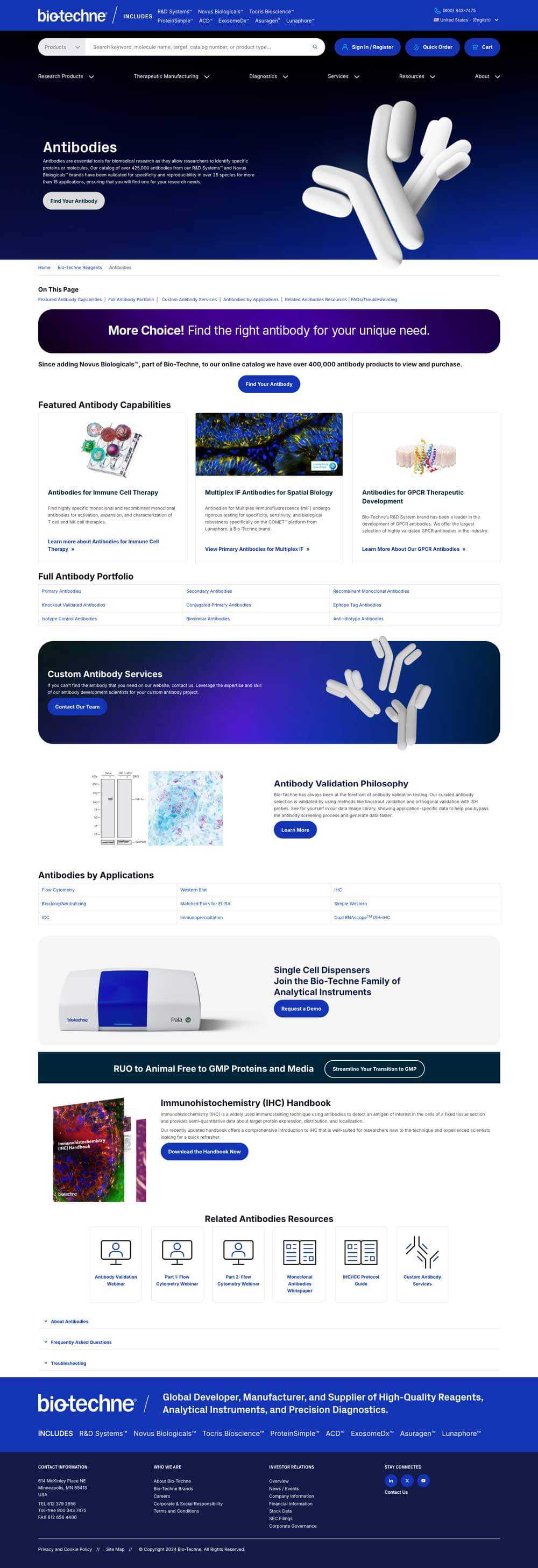 antibodies internal page