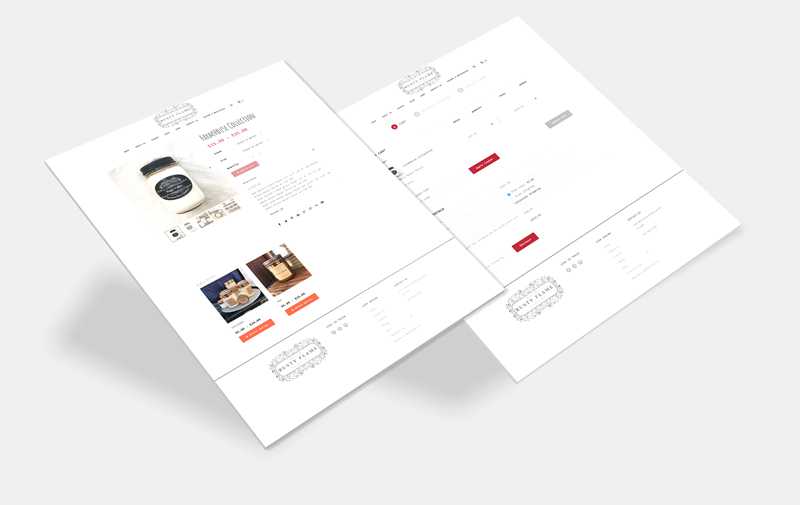 Purchase page for candle shop