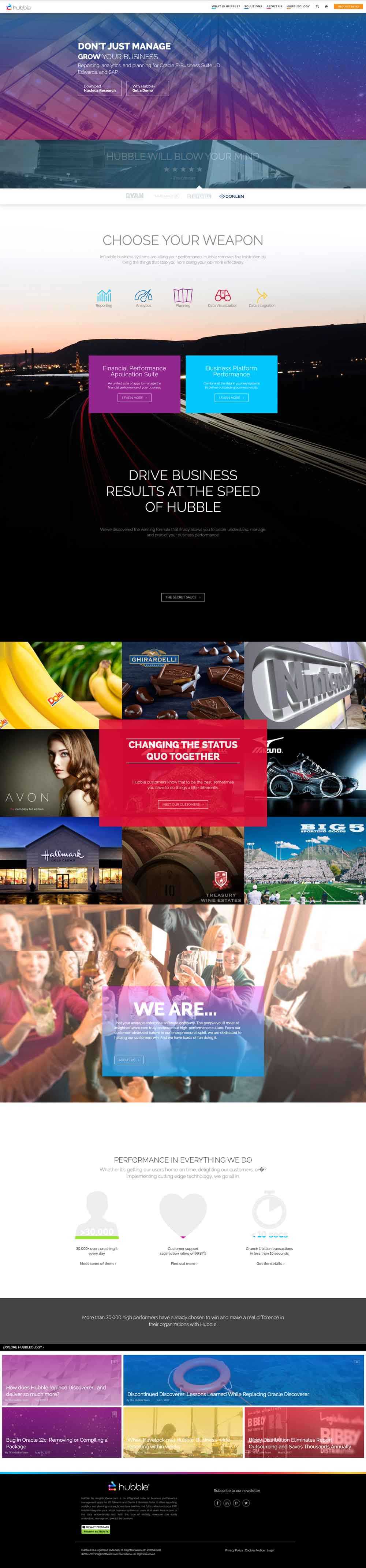 gohubble home page gen 1